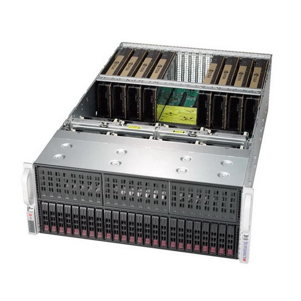 Платформа системного блока SuperMicro SYS-4029GP-TRT3 4U, 2x LGA3647, Intel C622, 24x DDR4, 24x 2.5" SAS/SATA, - фото 1 - id-p224309108