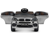 Детский электромобиль Electric Toys BMW X6M LUX 4Х4 арт. FT968P (серебристый автокраска) полноприводной, фото 4