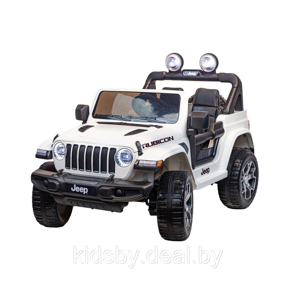 Детский электромобиль Electric Toys Jeep LUX 4Х4 арт. FT938 (белый) полноприводной - фото 1 - id-p224310144