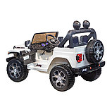 Детский электромобиль Electric Toys Jeep LUX 4Х4 арт. FT938 (белый) полноприводной, фото 3
