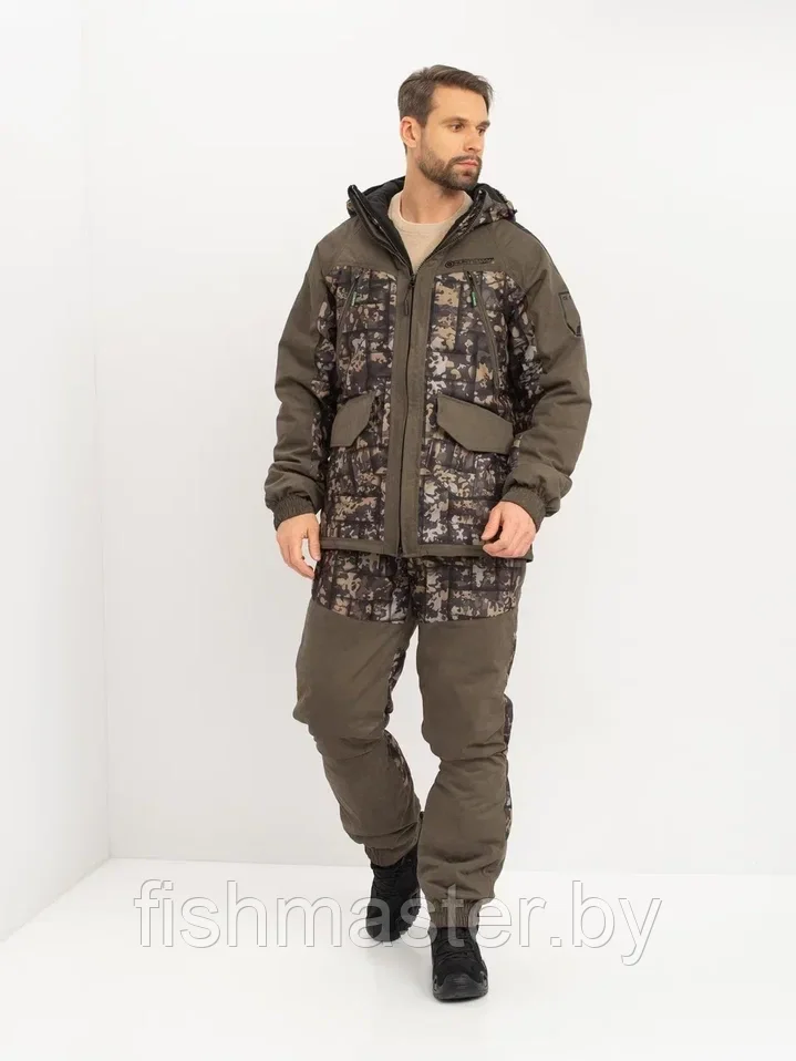 Костюм деми HUNTSMAN Горка Люкс -10°C цвет Хаки/005 ткань Исландия/Alova