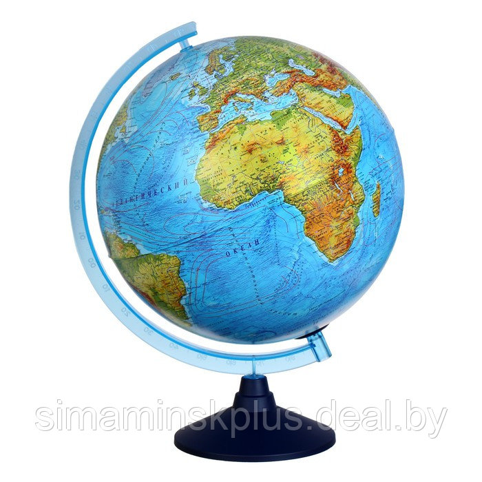 Глобус физико-политический "Глобен", интерактивный, диаметр 320 мм, с подсветкой от батареек, с очками - фото 1 - id-p224311161