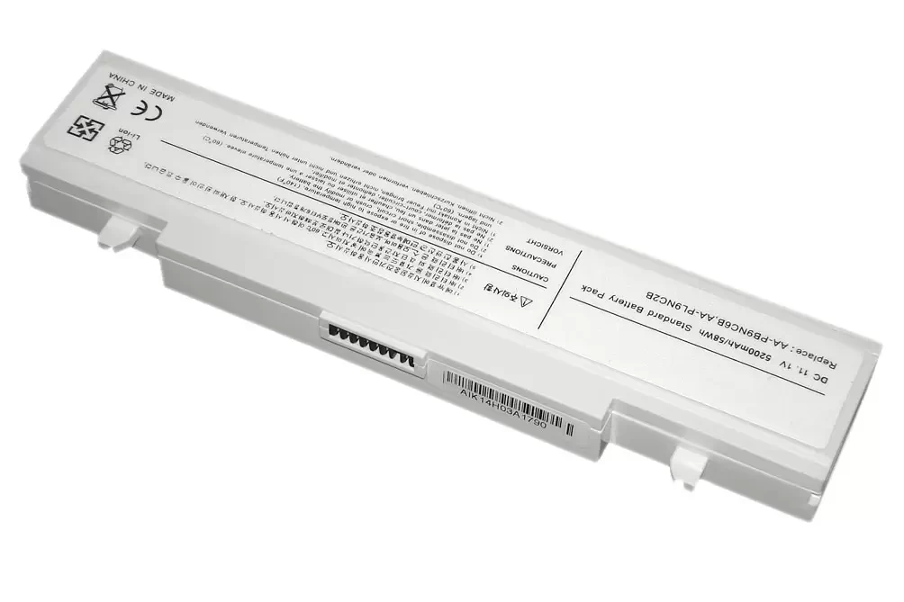 Аккумулятор (батарея) для ноутбука Samsung R420 R510 R580 R530 (AA-PL9NC6W) 5200мАч, 11.1В OEM белая