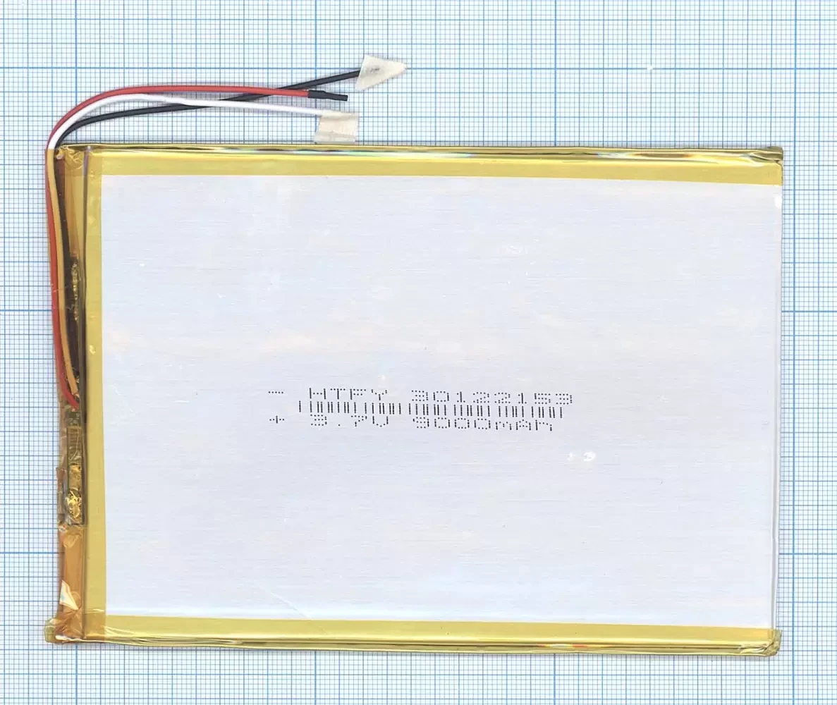 Аккумуляторная батарея Li-Pol (3x122x153мм), 3pin, 3.7В, 9000мАч - фото 1 - id-p224311743