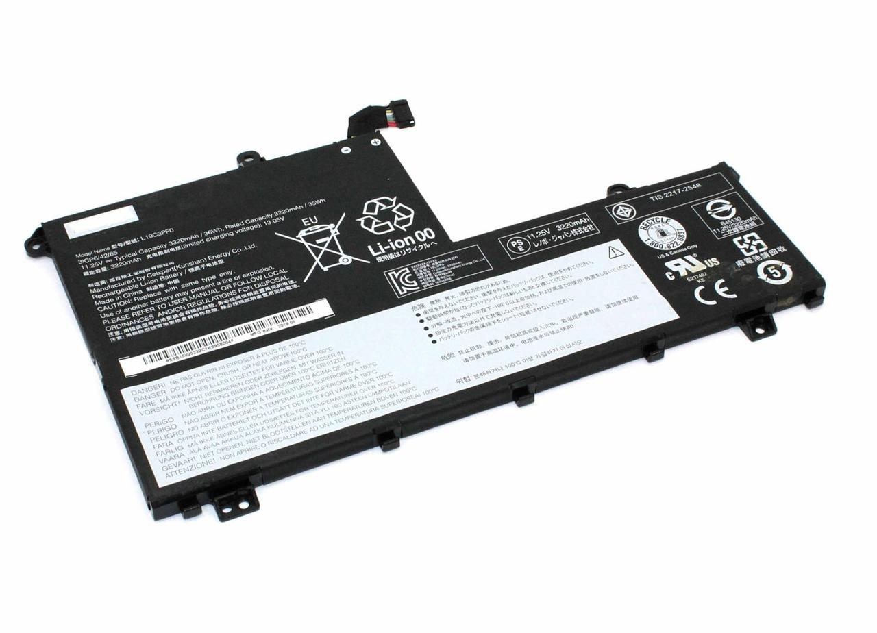 Аккумулятор для Lenovo (L19D3PF0) ThinkBook 14-IML, 36Wh, 3280mAh, 11.25V, - фото 1 - id-p224311812