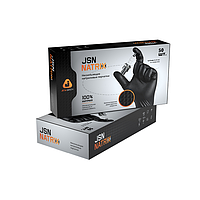Нитриловые перчатки одноразовые Jeta р-р XL, черный (JSN50 Natrixbl10-XL)