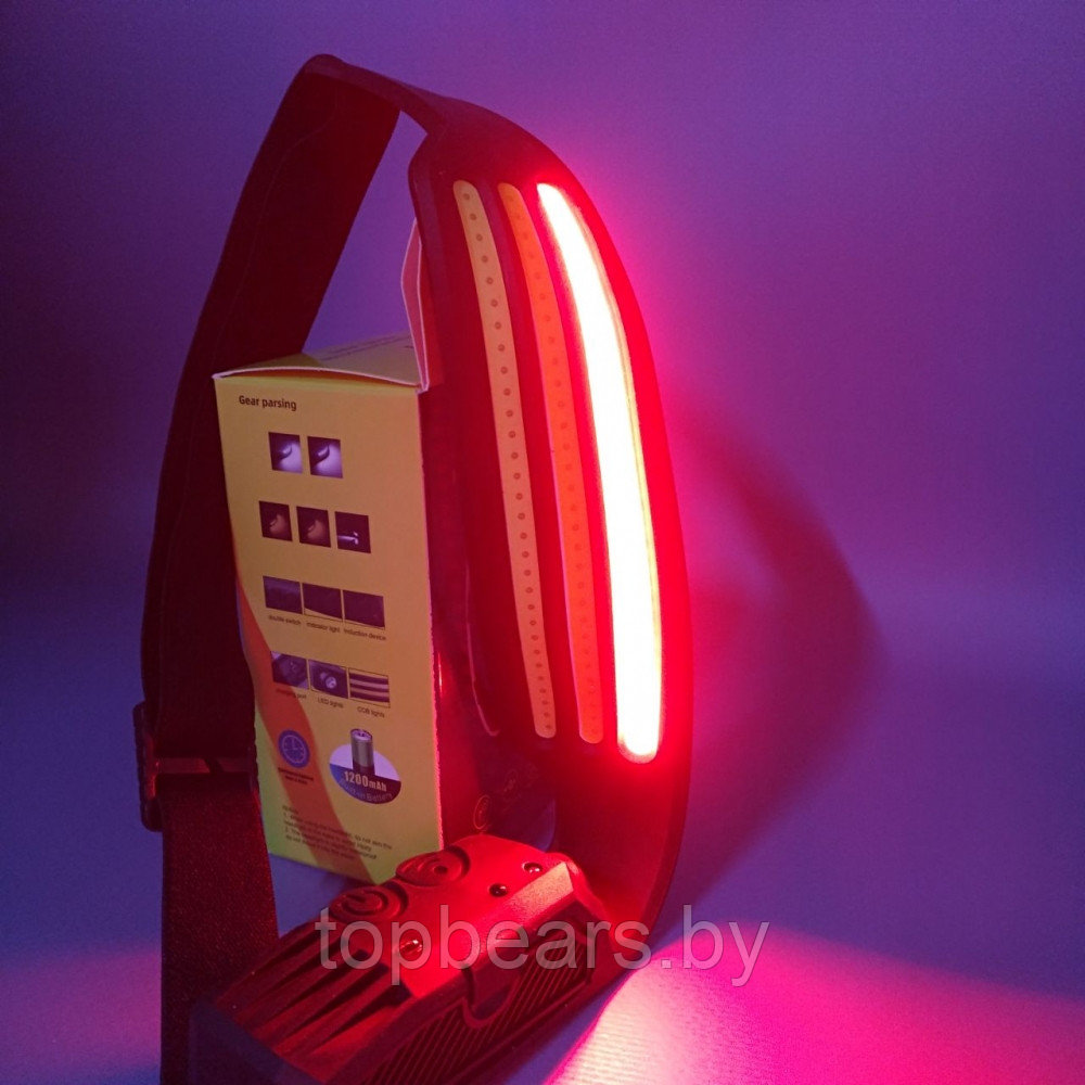 Фонарь USB налобный-лента светодиодный с аккумулятором Kang KI KY-689-3 (8 режимов, датчик движения) - фото 7 - id-p224312811