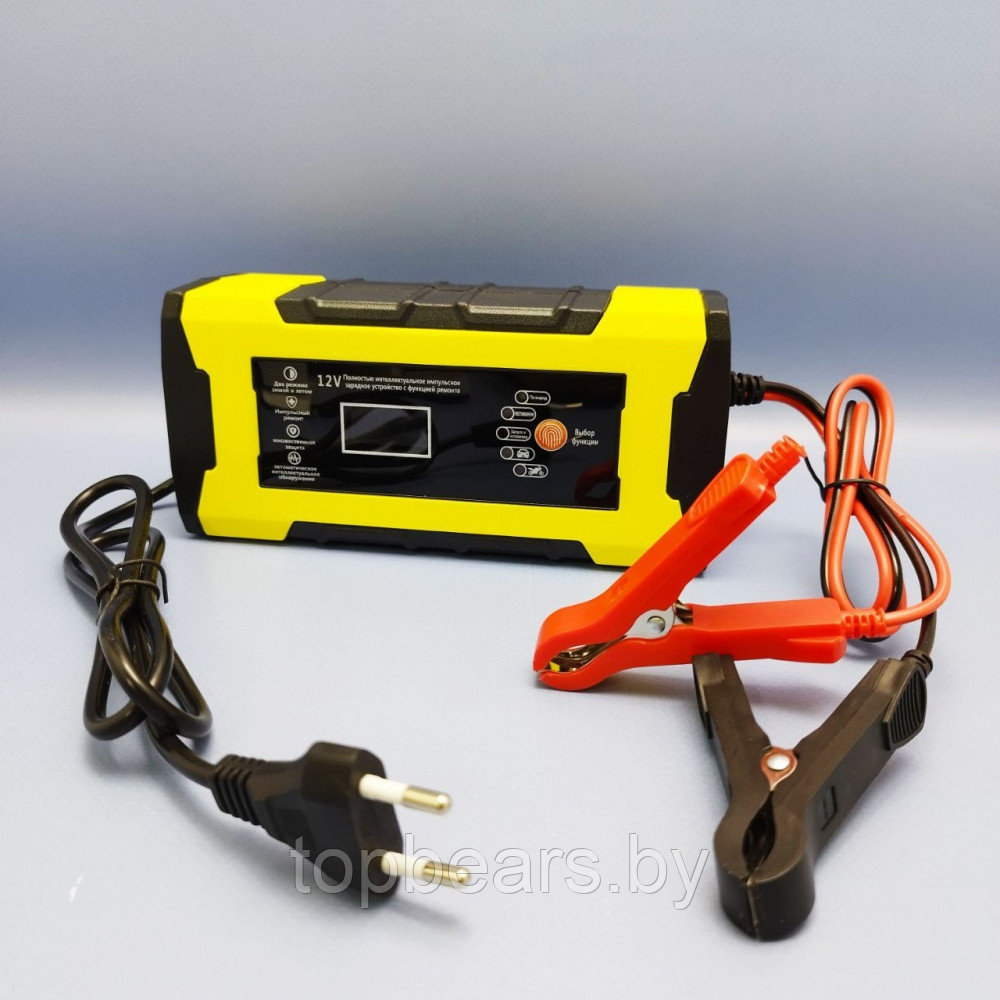 Пусковое зарядное устройство для аккумуляторов автомобиля 12В 10А / Интеллектуальное импульсное зарядное - фото 3 - id-p223390752