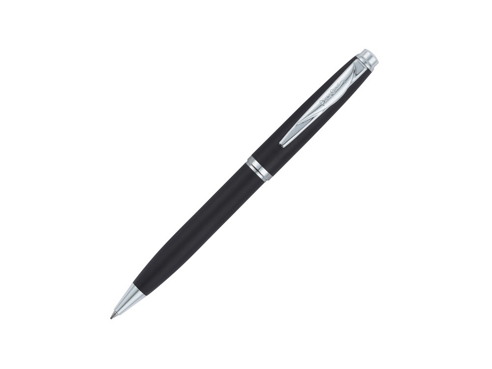 Ручка шариковая Pierre Cardin GAMME Classic с поворотным механизмом, черный матовый/серебро - фото 1 - id-p224312968