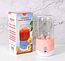 Портативный мини блендер для смузи и коктейлей Portable Juice Blender DM-888 ( емкость 400 ml) Розовый, фото 3