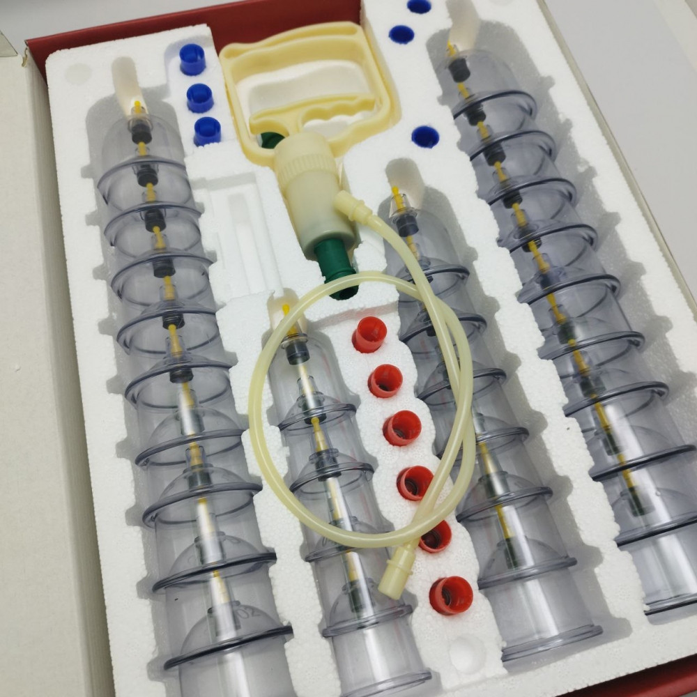 Набор Вакуумные банки для хиджамны и массажа с насосом и магнитами 32 шт. Traditional medicine / Подарочный - фото 5 - id-p224286534