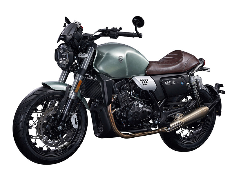 Мотоцикл CYCLONE RE3 (SR400) зеленый - фото 3 - id-p224312583
