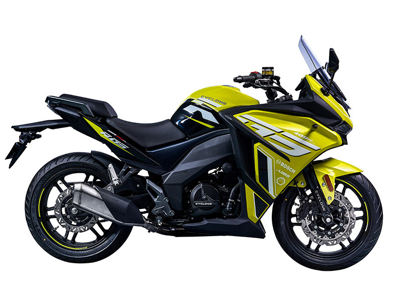 Мотоцикл CYCLONE RG401 (SR400GS-B) желтый - фото 1 - id-p224312590