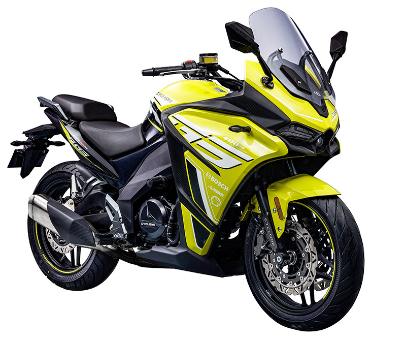 Мотоцикл CYCLONE RG401 (SR400GS-B) желтый - фото 3 - id-p224312590