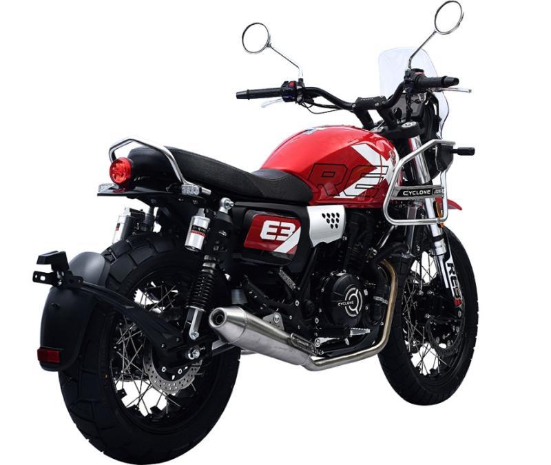 Мотоцикл CYCLONE RE3 Scrambler (SR400-A) зеленый - фото 3 - id-p224312593