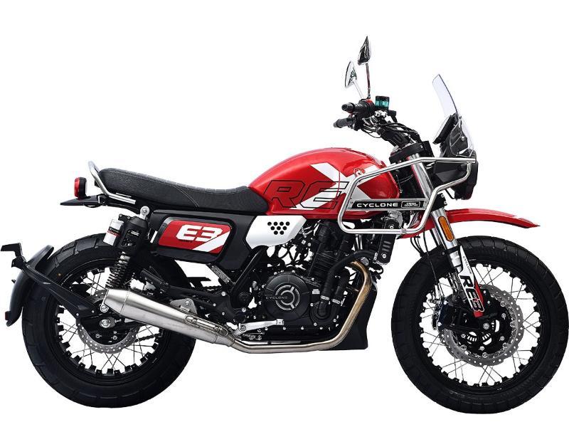 Мотоцикл CYCLONE RE3 Scrambler (SR400-A) красный - фото 1 - id-p224312603