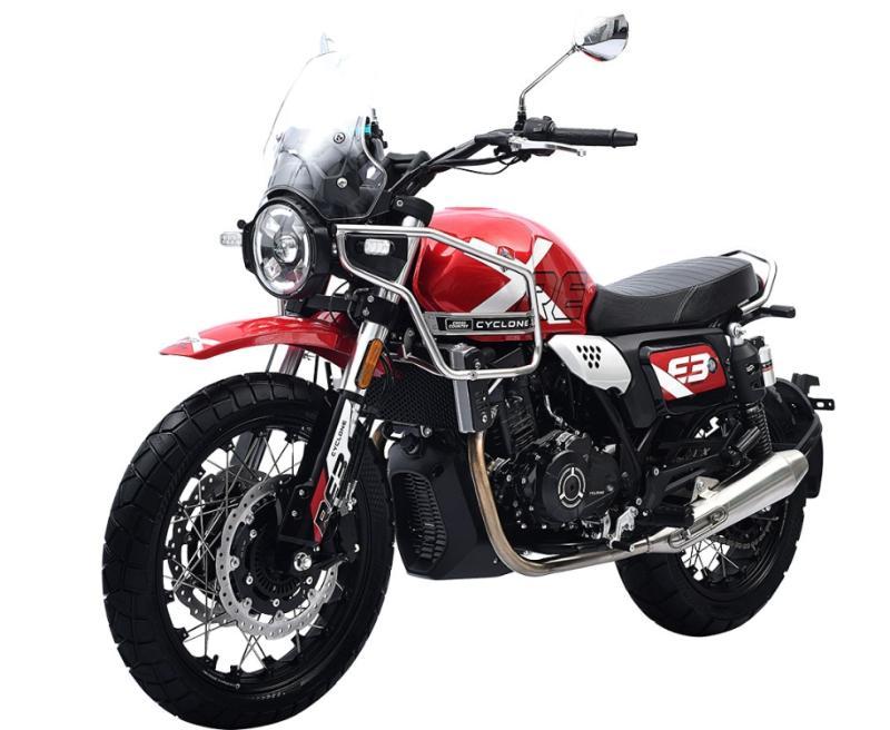 Мотоцикл CYCLONE RE3 Scrambler (SR400-A) красный - фото 5 - id-p224312603