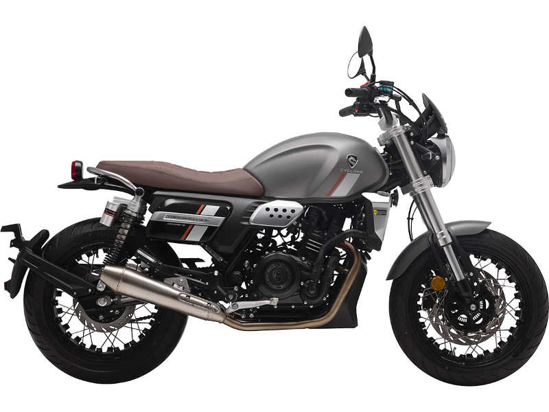 Мотоцикл CYCLONE RE401 (SR400-B) серый - фото 1 - id-p224312605