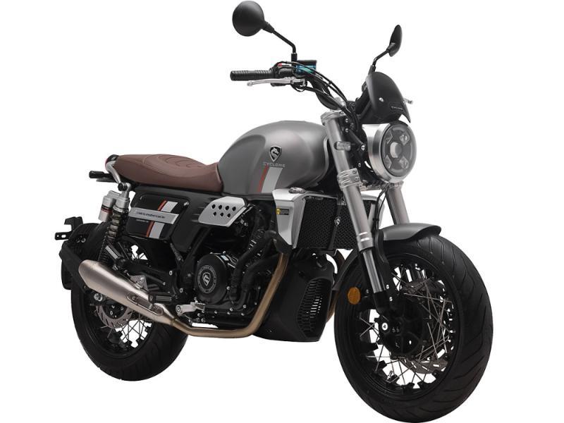 Мотоцикл CYCLONE RE401 (SR400-B) серый - фото 2 - id-p224312605