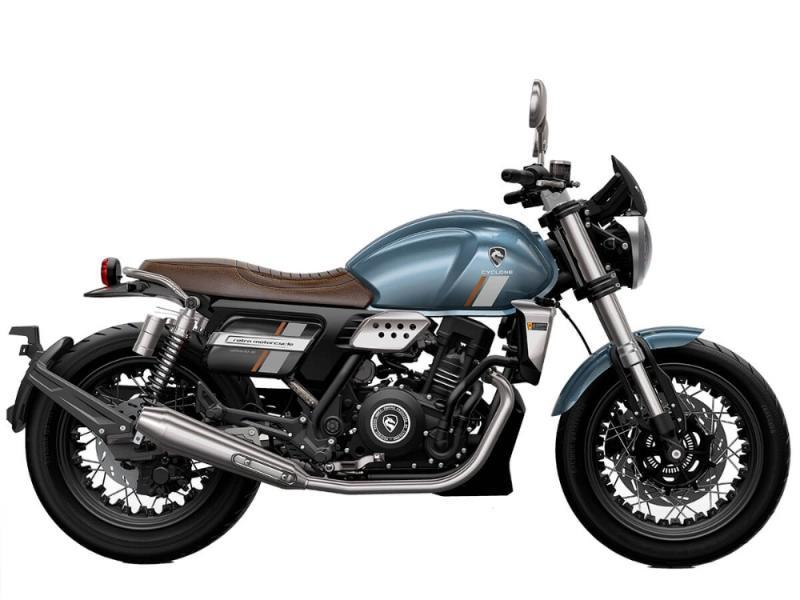 Мотоцикл CYCLONE RE401 (SR400-B) синий - фото 1 - id-p224312607