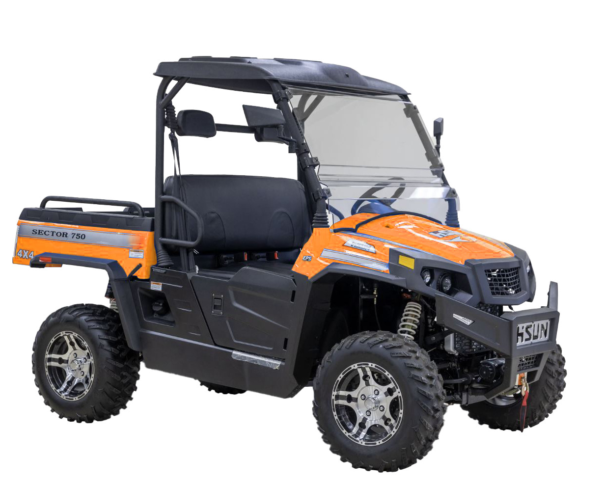 Багги HISUN 750UTV SECTOR Стандарт Оранжевый - фото 1 - id-p224312642