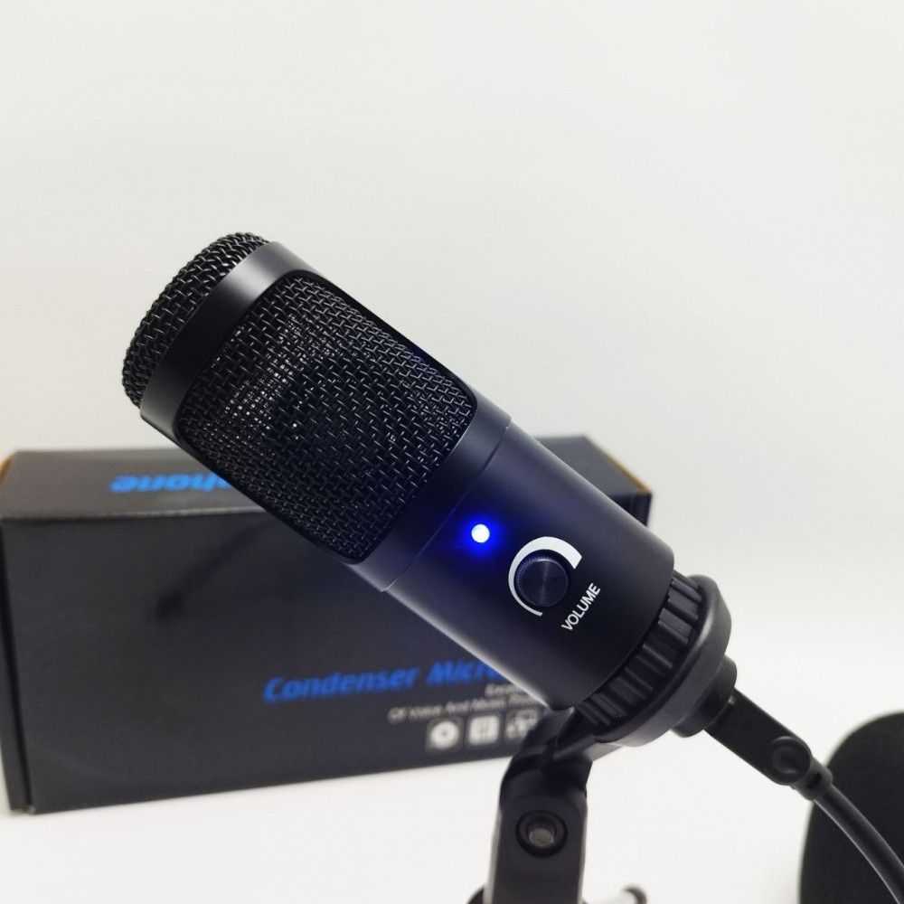 Микрофон динамический с мини-штативным стендом для ноутбуков или ПК Condenser Microphone. Штатив U8 192 кГц - фото 5 - id-p224287474