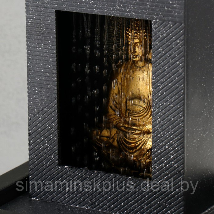 Фонтан настольный от сети, подсветка "Медитация золотого Будды в гроте" 21х17,5х25 см - фото 5 - id-p224315430