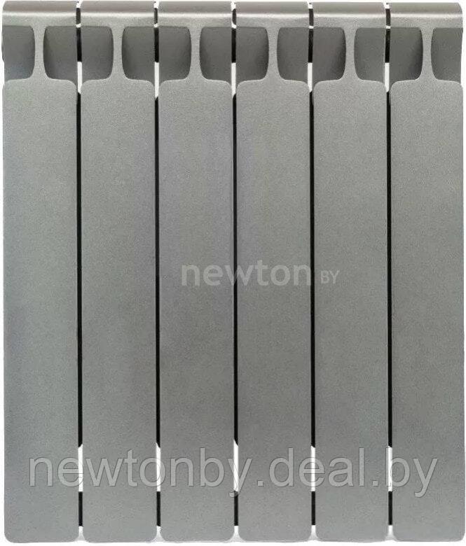 Биметаллический радиатор Rifar Monolit 500 (титан, 6 секций) - фото 1 - id-p224315985