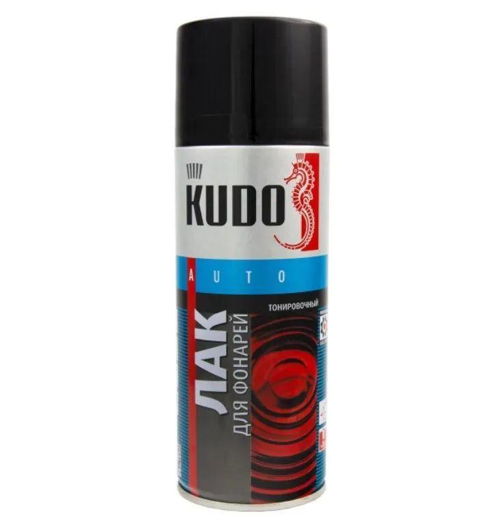 KUDO Лак для тонировки фонарей черный 520мл аэрозоль - фото 1 - id-p224316347