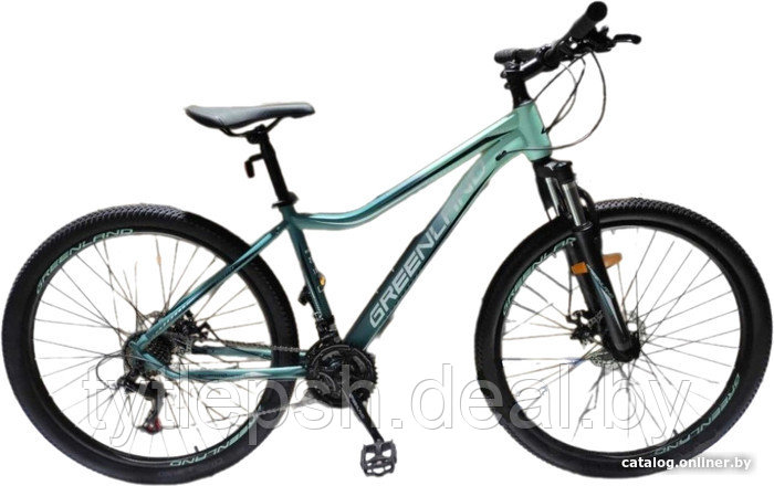 Велосипед GREENLAND DEMETRA 27.5 (2024) (черный/серебристый) - фото 2 - id-p224319295