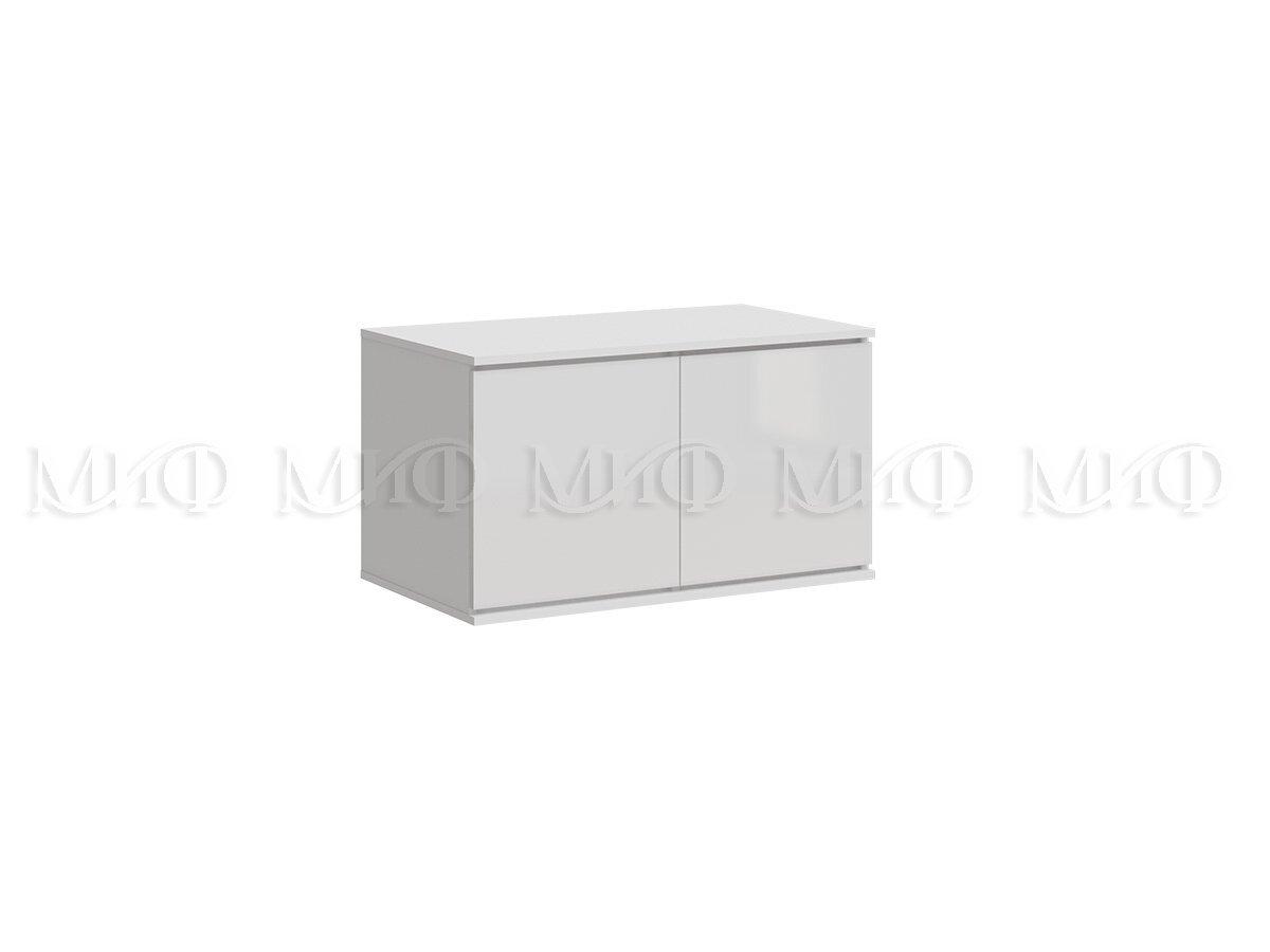 Антресоль к шкафу Челси 900 - Белый/Белый глянец холодный (МИФ) - фото 1 - id-p224319313