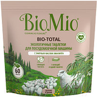 Таблетки для посудомоечных машин BioMio Bio-Total с маслом эвкалипта