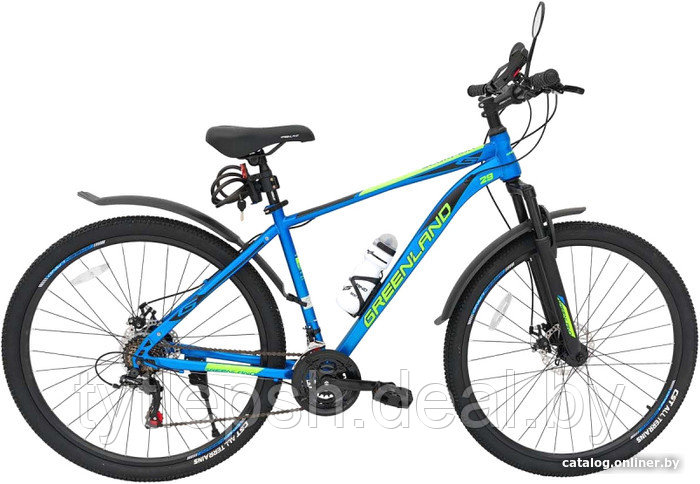 Велосипед GREENLAND SCORPION 29 (2024) (синий/салатовый) - фото 1 - id-p224325827