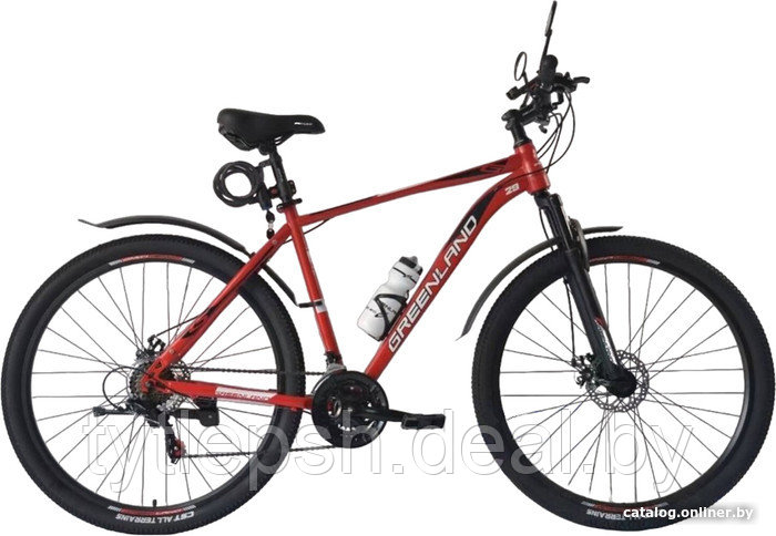 Велосипед GREENLAND SCORPION 29 (2024) (черный/красный) - фото 2 - id-p224325830