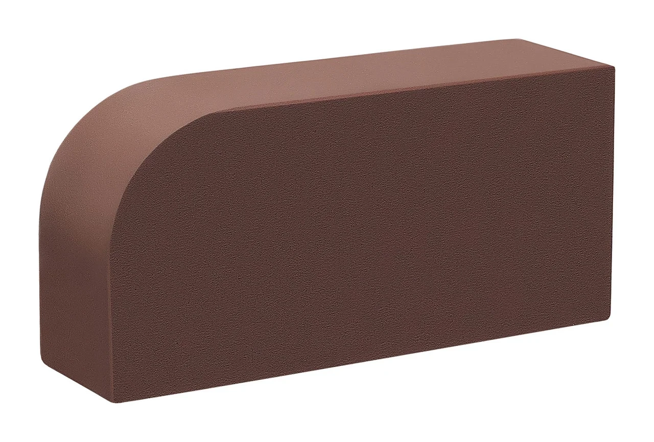 Кирпич КС-Керамик печной полнотелый радиусный Темный шоколад М300 - фото 1 - id-p224325882