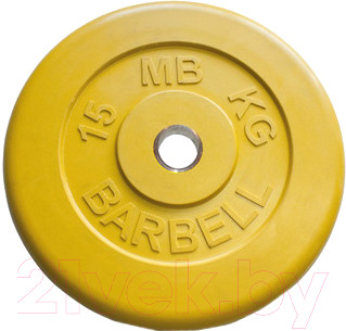Диск для штанги MB Barbell d51мм 15кг - фото 1 - id-p224320431