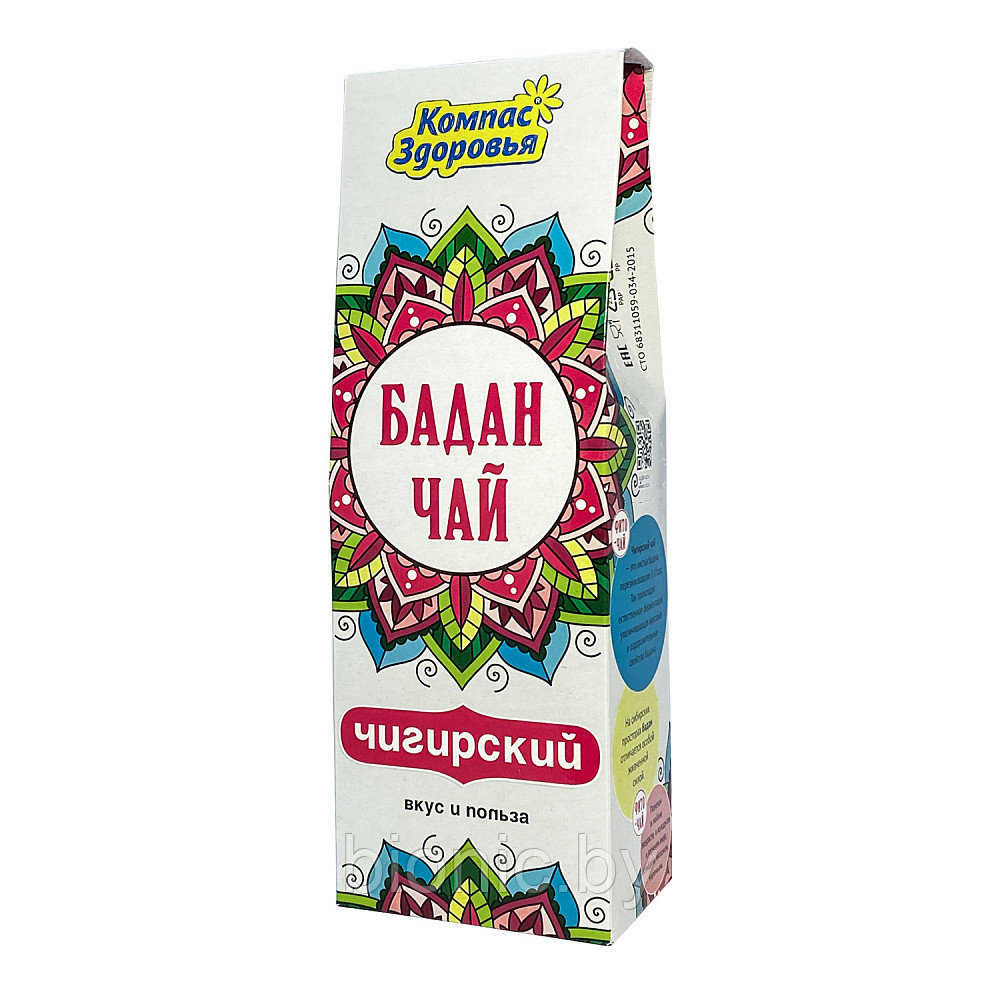 Напиток чайный Бадан "Компас здоровья", 60г 1/18