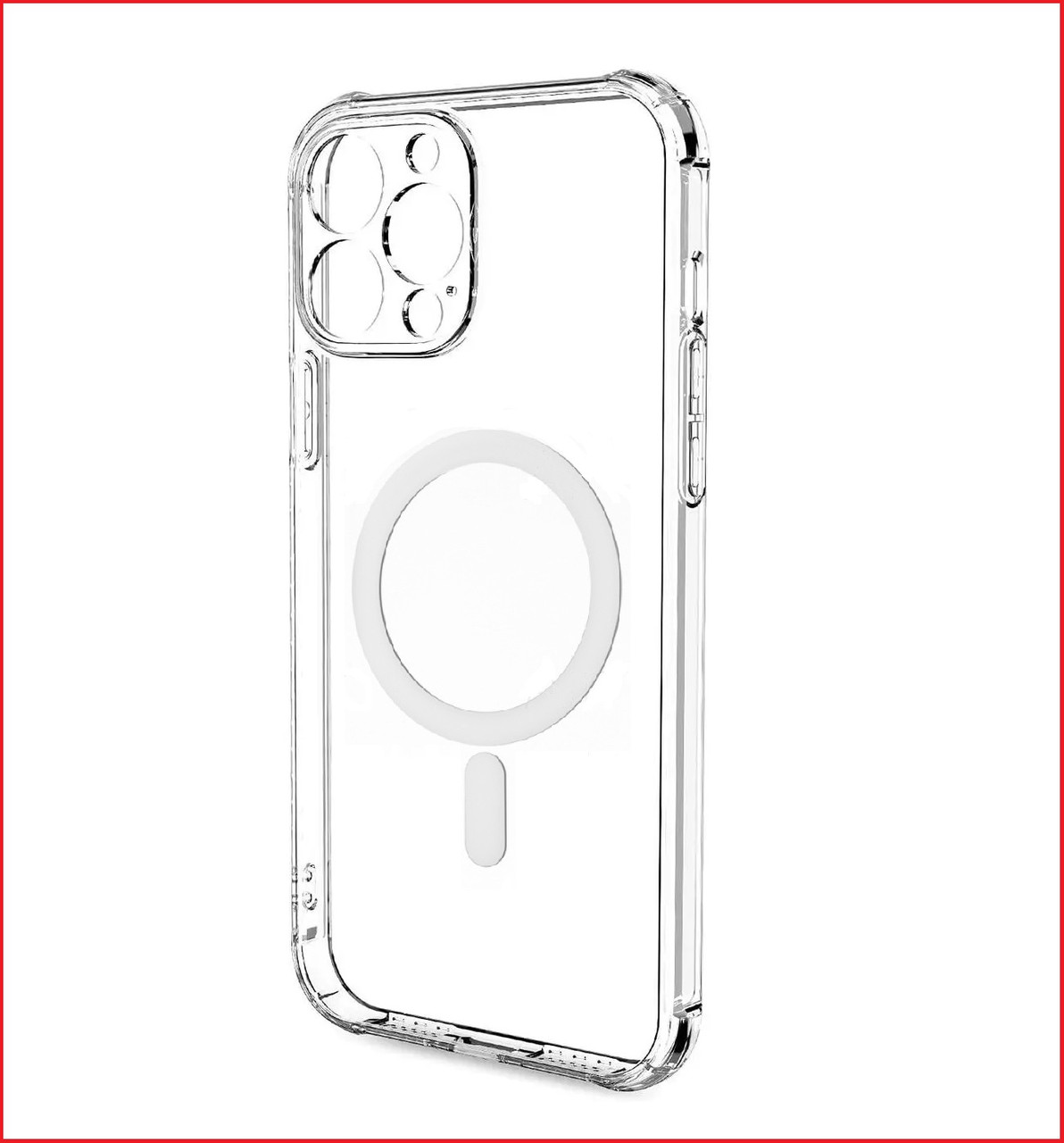 Чехол-накладка для Apple Iphone 13 pro (силикон) прозрачный с MagSafe - фото 1 - id-p224327723