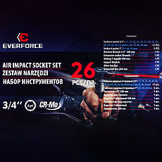 Набор трещотка с головками Everforce EF-68262-5MPB (26 предметов), фото 3