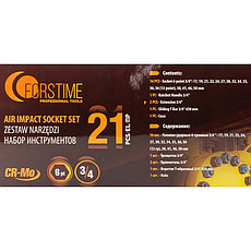 Набор трещотка с головками Forstime FT-6212-5MPB (21 предмет), фото 3