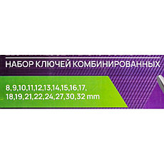 5181P Помощник Ключи комбинированные, набор 18 пр. (8-19,21,22,24,27,30,32мм), фото 3