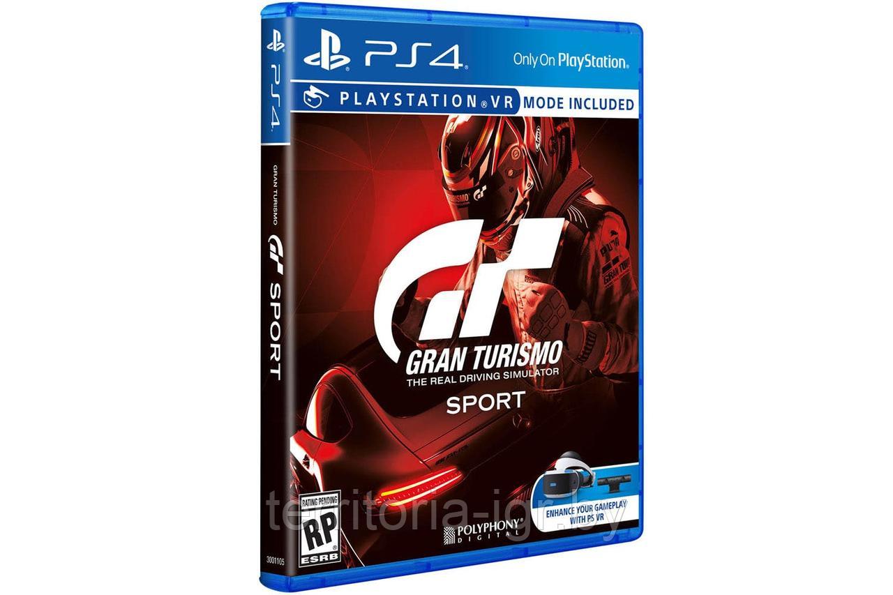Gran Turismo Sport PS4 (Поддержка VR) (Русская версия) Русская Обложка - фото 1 - id-p224334105