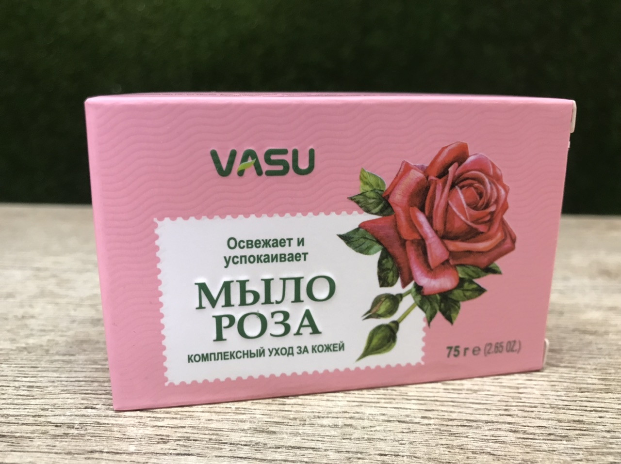 Мыло Роза освежающее и успокаивающее Rose Soap Vasu, 75 гр Индия - фото 1 - id-p224327791