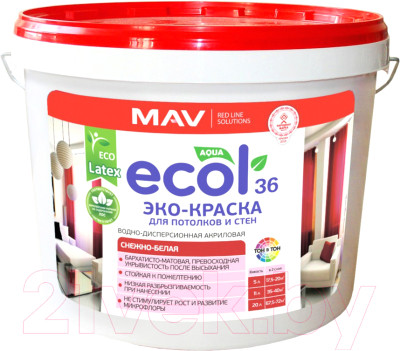Краска MAV Ecol ВД-АК-2036 - фото 1 - id-p224336573