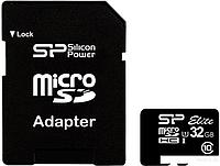 Карта памяти Silicon-Power microSDHC Elite UHS-1 (Class 10) 32 GB (SP032GBSTHBU1V10-SP)