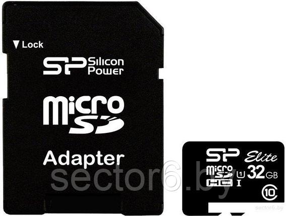 Карта памяти Silicon-Power microSDHC Elite UHS-1 (Class 10) 32 GB (SP032GBSTHBU1V10-SP), фото 2