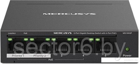 Неуправляемый коммутатор Mercusys MS105GP, фото 2