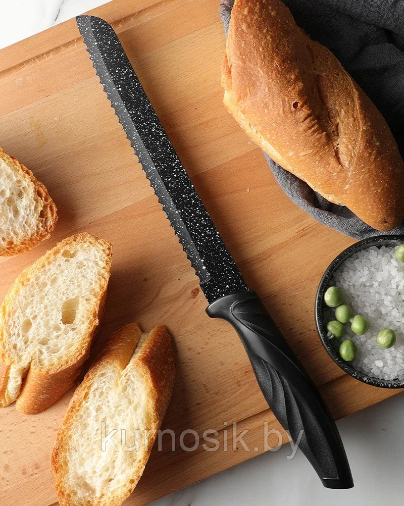 Набор кухонных ножей Royalty Line из нержавеющей стали, 6 шт - фото 5 - id-p224360226