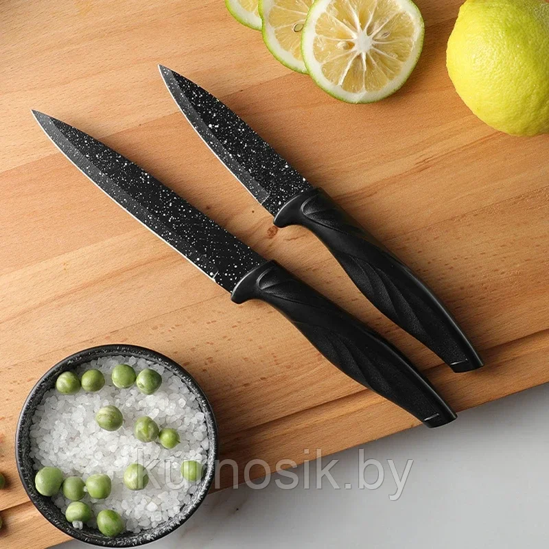 Набор кухонных ножей Royalty Line из нержавеющей стали, 6 шт - фото 4 - id-p224360226