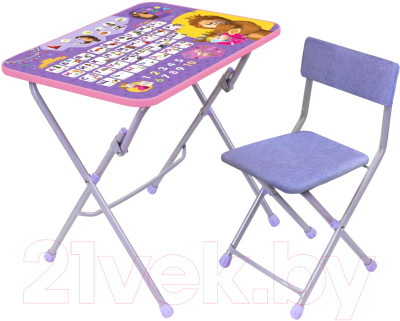 Комплект мебели с детским столом Ника Маша и Медведь с азбукой / ММД3/А1 - фото 1 - id-p224356664
